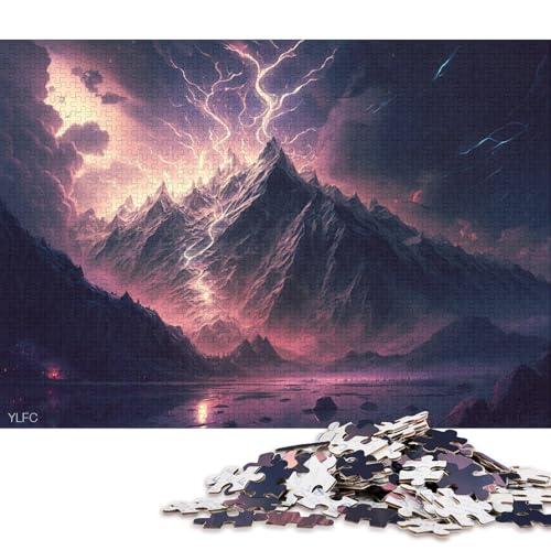 1000-teiliges Puzzle, Kunst-Schneeberg-Puzzle für Erwachsene, anspruchsvolles Karton-Puzzlespiel 38x26cm/1000 Stück von LiJianXXO