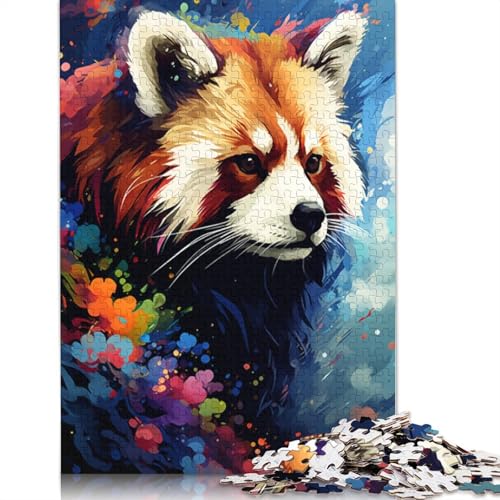 1000-teiliges Puzzle, Roter Panda, Schmetterling, Puzzle für Erwachsene, Holzpuzzle, Lernspiel, Herausforderungsspielzeug, 75 x 50 cm 1000-teiliges Puzzle, Roter Panda, Schmetterling, Puzzle für Erwachsene, Holzpuzzle, Lernspiel, Herausforderungsspielzeug, 75 x 50 cm von LiJianXXO