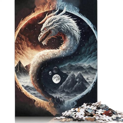 Puzzle 1000 Teile Puzzle für Erwachsene und Kinder Yin und Yang Puzzle für Erwachsene Kartonpuzzle Anspruchsvolles Spiel Größe: 38x26cm Puzzle 1000 Teile Puzzle für Erwachsene und Kinder Yin und Yang Puzzle für Erwachsene Kartonpuzzle Anspruchsvolles Spiel Größe: 38x26cm von LiJianXXO