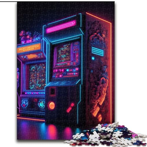 1000-Teile-Puzzle für Erwachsene, Neon-Spiel aus Holz, interaktives Familienspiel, geeignet für Kinder ab 14 Jahren, 50x75cm, herausfordernd und unterhaltsam, Familienaktivität von LiJianXXR