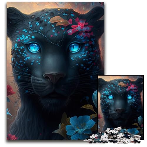 1000-teiliges Fantasy-Leoparden-Puzzle für Erwachsene, anspruchsvolles Denkspiel für Teenager, Spaß für den Familienspieleabend, 26x38cm/10,23x14,96 Zoll 1000-teiliges Fantasy-Leoparden-Puzzle für Erwachsene, anspruchsvolles Denkspiel für Teenager, Spaß für den Familienspieleabend, 26x38cm/10,23x14,96 Zoll von LiJianXXR