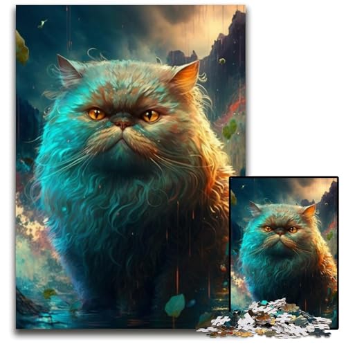 1000-teiliges Fantasy-Puzzle mit Perserkatze für Erwachsene. Anspruchsvolles Denkspiel für Teenager, Spaß für den Familienspieleabend, 26x38cm/10,23x14,96 Zoll 1000-teiliges Fantasy-Puzzle mit Perserkatze für Erwachsene. Anspruchsvolles Denkspiel für Teenager, Spaß für den Familienspieleabend, 26x38cm/10,23x14,96 Zoll von LiJianXXR