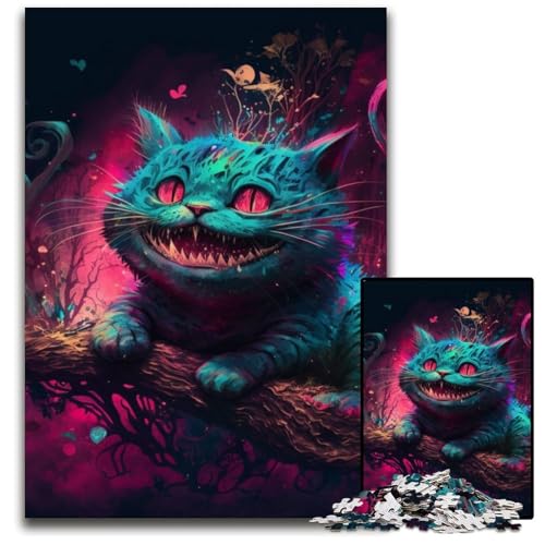 1000-teiliges Katzen-Puzzle für Erwachsene, anspruchsvolles Denkspiel für Teenager, Spaß für den Familienspieleabend, 50x75cm/19,68x29,52 Zoll von LiJianXXR