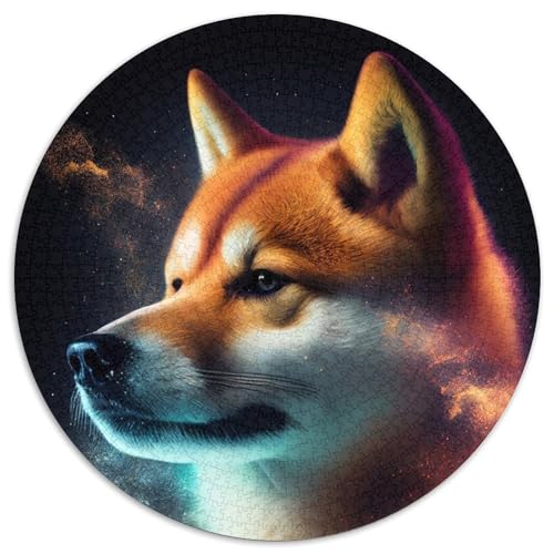 1000-teiliges Puzzle, Wolke, Shiba Inu-Hund, Puzzle für Erwachsene, anspruchsvolles Denkspiel, Familienaktivität, Heimdekoration, 67,5 x 67,5 cm von LiJianXXR