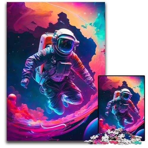 1000-teiliges Puzzle Astronauten-Kartonpuzzle, anspruchsvolles Denkspiel, Familienaktivität, Heimdekoration, 26x38cm/10,23x14,96 Zoll 1000-teiliges Puzzle Astronauten-Kartonpuzzle, anspruchsvolles Denkspiel, Familienaktivität, Heimdekoration, 26x38cm/10,23x14,96 Zoll von LiJianXXR
