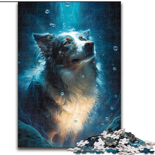1000-teiliges Puzzle Border Collie Dog aus Holz, Kinder ab 14 Jahren, 50x75cm, Denkspiel für Teenager, Spieleabend mit der Familie 1000-teiliges Puzzle Border Collie Dog aus Holz, Kinder ab 14 Jahren, 50x75cm, Denkspiel für Teenager, Spieleabend mit der Familie von LiJianXXR