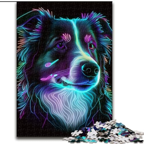 1000-teiliges Puzzle Border Collie aus Holz, Kinder ab 14 Jahren, 50x75cm, Denkspiel für Teenager, Spieleabend mit der Familie 1000-teiliges Puzzle Border Collie aus Holz, Kinder ab 14 Jahren, 50x75cm, Denkspiel für Teenager, Spieleabend mit der Familie von LiJianXXR