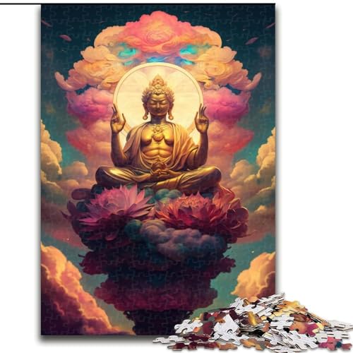 1000-teiliges Puzzle Buddha aus Holz, Eltern, Partner, Freunde – ab 14 Jahren, 50x75cm, DIY-Kunstdekor 1000-teiliges Puzzle Buddha aus Holz, Eltern, Partner, Freunde – ab 14 Jahren, 50x75cm, DIY-Kunstdekor von LiJianXXR
