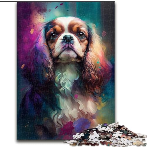 1000-teiliges Puzzle Cavalier King Charles Spaniel aus Holz, Kinder ab 14 Jahren, 50x75cm, Denkspiel für Teenager, Spieleabend mit der Familie 1000-teiliges Puzzle Cavalier King Charles Spaniel aus Holz, Kinder ab 14 Jahren, 50x75cm, Denkspiel für Teenager, Spieleabend mit der Familie von LiJianXXR