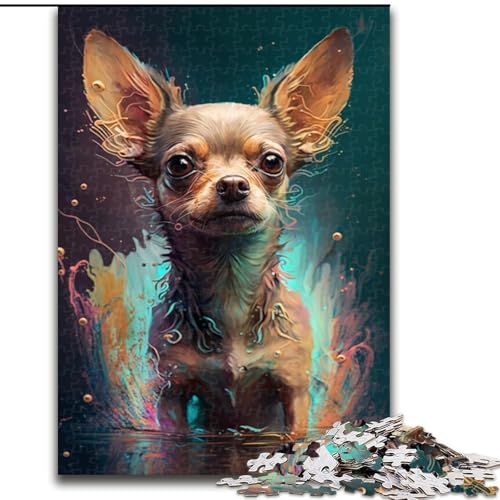 1000-teiliges Puzzle Chihuahua aus Holz, Eltern, Partner, Freunde – ab 14 Jahren, 50x75cm, Weihnachten oder Geburtstage 1000-teiliges Puzzle Chihuahua aus Holz, Eltern, Partner, Freunde – ab 14 Jahren, 50x75cm, Weihnachten oder Geburtstage von LiJianXXR