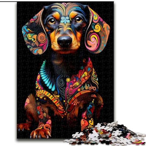 1000-teiliges Puzzle Dackel aus Holz, Kinder ab 14 Jahren, 50x75cm, Denkspiel für Teenager, Spieleabend mit der Familie 1000-teiliges Puzzle Dackel aus Holz, Kinder ab 14 Jahren, 50x75cm, Denkspiel für Teenager, Spieleabend mit der Familie von LiJianXXR