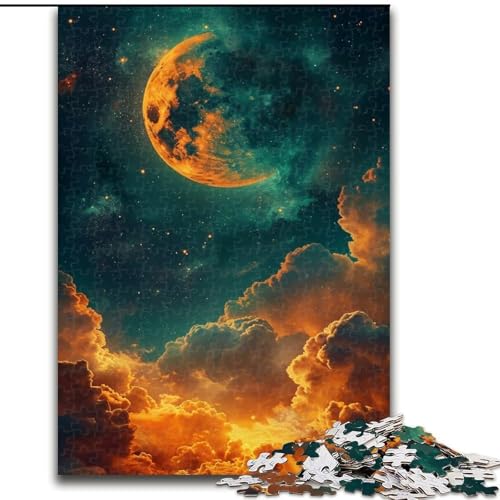 1000-teiliges Puzzle Fantasie-Mond und Wolken aus Holz, Eltern, Partner, Freunde – ab 14 Jahren, 50x75cm, Weihnachten oder Geburtstage 1000-teiliges Puzzle Fantasie-Mond und Wolken aus Holz, Eltern, Partner, Freunde – ab 14 Jahren, 50x75cm, Weihnachten oder Geburtstage von LiJianXXR