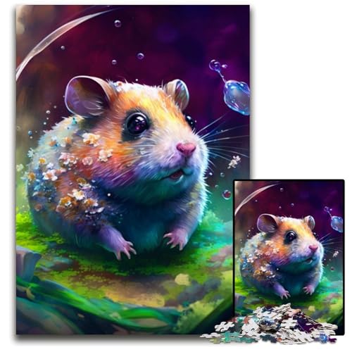 1000-teiliges Puzzle Hamster-Puzzle aus Pappe, anspruchsvolles Denkspiel, Familienaktivität, Heimdekoration, 26x38cm/10,23x14,96 Zoll 1000-teiliges Puzzle Hamster-Puzzle aus Pappe, anspruchsvolles Denkspiel, Familienaktivität, Heimdekoration, 26x38cm/10,23x14,96 Zoll von LiJianXXR