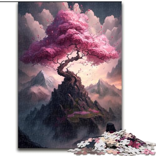 1000-teiliges Puzzle Japanische Kirschblüten aus Holz, Kinder ab 14 Jahren, 50x75cm, Denkspiel für Teenager, Spieleabend mit der Familie 1000-teiliges Puzzle Japanische Kirschblüten aus Holz, Kinder ab 14 Jahren, 50x75cm, Denkspiel für Teenager, Spieleabend mit der Familie von LiJianXXR