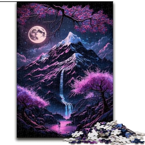 1000-teiliges Puzzle Japanische Landschaft Neon aus Holz, Kinder ab 14 Jahren, 50x75cm, Denkspiel für Teenager, Spieleabend mit der Familie 1000-teiliges Puzzle Japanische Landschaft Neon aus Holz, Kinder ab 14 Jahren, 50x75cm, Denkspiel für Teenager, Spieleabend mit der Familie von LiJianXXR