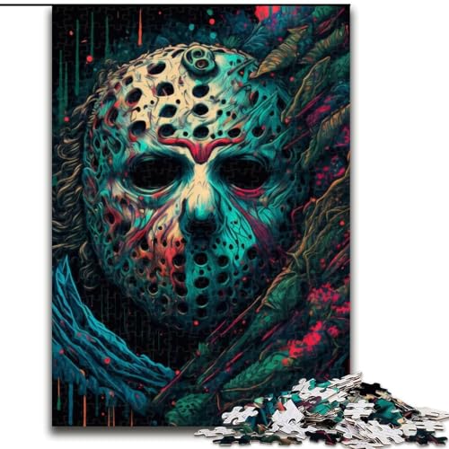 1000-teiliges Puzzle Killermaske aus Holz für Erwachsene, hochschwieriges Denkspiel für Teenager, 50x75cm, Geburtstagsgeschenkidee, anspruchsvolles Denkspiel 1000-teiliges Puzzle Killermaske aus Holz für Erwachsene, hochschwieriges Denkspiel für Teenager, 50x75cm, Geburtstagsgeschenkidee, anspruchsvolles Denkspiel von LiJianXXR