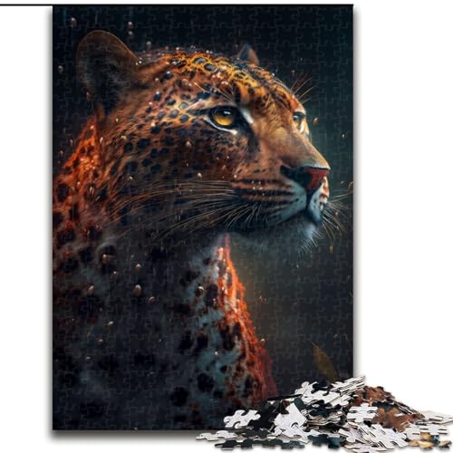 1000-teiliges Puzzle Leopardenregen aus Holz, Eltern, Partner, Freunde – ab 14 Jahren, 50x75cm, DIY-Kunstdekor 1000-teiliges Puzzle Leopardenregen aus Holz, Eltern, Partner, Freunde – ab 14 Jahren, 50x75cm, DIY-Kunstdekor von LiJianXXR