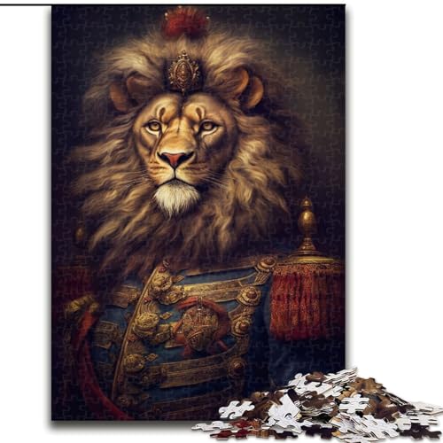 1000-teiliges Puzzle Löwe aus Holz, Eltern, Partner, Freunde – ab 14 Jahren, 50x75cm, DIY-Kunstdekor 1000-teiliges Puzzle Löwe aus Holz, Eltern, Partner, Freunde – ab 14 Jahren, 50x75cm, DIY-Kunstdekor von LiJianXXR