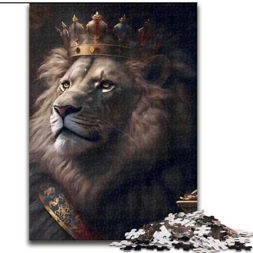 1000-teiliges Puzzle Löwe aus Holz, Eltern, Partner, Freunde – ab 14 Jahren, 50x75cm, DIY-Kunstdekor 1000-teiliges Puzzle Löwe aus Holz, Eltern, Partner, Freunde – ab 14 Jahren, 50x75cm, DIY-Kunstdekor von LiJianXXR