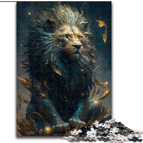 1000-teiliges Puzzle Löwe aus Holz, Eltern, Partner, Freunde – ab 14 Jahren, 50x75cm, Weihnachten oder Geburtstage 1000-teiliges Puzzle Löwe aus Holz, Eltern, Partner, Freunde – ab 14 Jahren, 50x75cm, Weihnachten oder Geburtstage von LiJianXXR