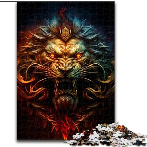1000-teiliges Puzzle Löwe aus Holz, Kinder ab 14 Jahren, 50x75cm, Denkspiel für Teenager, Spieleabend mit der Familie 1000-teiliges Puzzle Löwe aus Holz, Kinder ab 14 Jahren, 50x75cm, Denkspiel für Teenager, Spieleabend mit der Familie von LiJianXXR