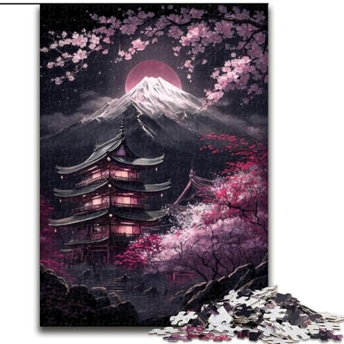 1000-teiliges Puzzle Mount Fuji, Puzzle aus Holz, perfekt für die Dekoration zu Hause und im Büro, für Partys, Geburtstage und Feiertagsgeschenke, 1000 Teile(50x75cm) von LiJianXXR