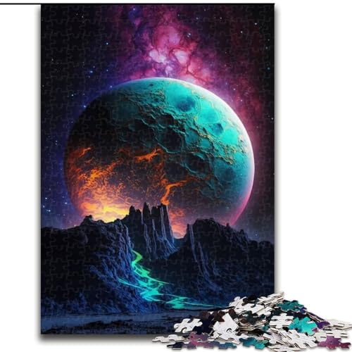 1000-teiliges Puzzle Neon Planet aus Holz, Kinder ab 14 Jahren, 50x75cm, Denkspiel für Teenager, Spieleabend mit der Familie 1000-teiliges Puzzle Neon Planet aus Holz, Kinder ab 14 Jahren, 50x75cm, Denkspiel für Teenager, Spieleabend mit der Familie von LiJianXXR