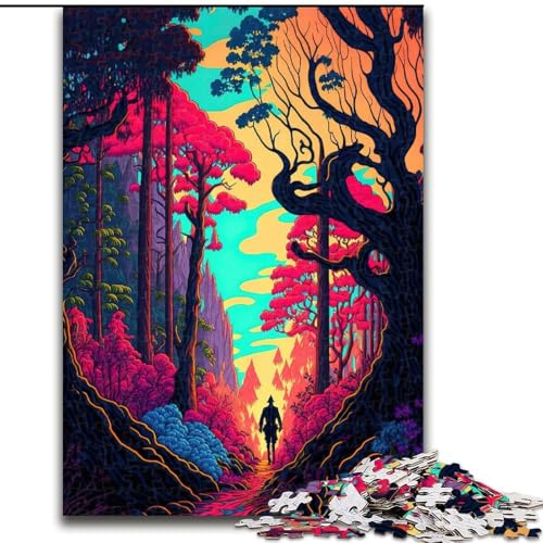 1000-teiliges Puzzle Neonlandschaft aus Holz, Kinder ab 14 Jahren, 50x75cm, Denkspiel für Teenager, Spieleabend mit der Familie 1000-teiliges Puzzle Neonlandschaft aus Holz, Kinder ab 14 Jahren, 50x75cm, Denkspiel für Teenager, Spieleabend mit der Familie von LiJianXXR