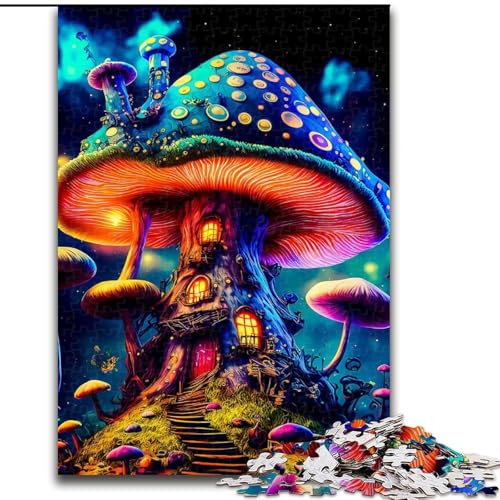 1000-teiliges Puzzle Pilzhaus aus Holz, Kinder ab 14 Jahren, 50x75cm, Denkspiel für Teenager, Spieleabend mit der Familie von LiJianXXR
