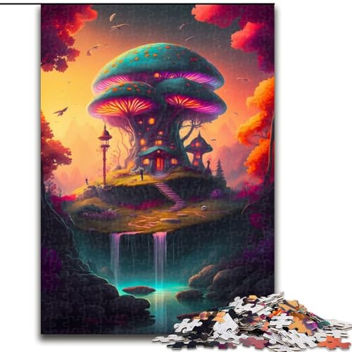 1000-teiliges Puzzle Pilzhaus aus Holz, Kinder ab 14 Jahren, 50x75cm, Denkspiel für Teenager, Spieleabend mit der Familie 1000-teiliges Puzzle Pilzhaus aus Holz, Kinder ab 14 Jahren, 50x75cm, Denkspiel für Teenager, Spieleabend mit der Familie von LiJianXXR