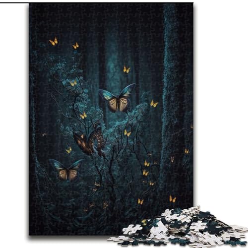 1000-teiliges Puzzle Schmetterling aus Holz, Eltern, Partner, Freunde – ab 14 Jahren, 50x75cm, DIY-Kunstdekor von LiJianXXR