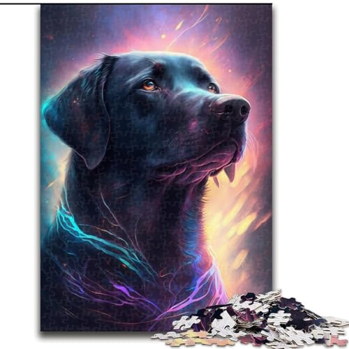 1000-teiliges Puzzle Schwarzer Labrador aus Holz, Kinder ab 14 Jahren, 50x75cm, Denkspiel für Teenager, Spieleabend mit der Familie 1000-teiliges Puzzle Schwarzer Labrador aus Holz, Kinder ab 14 Jahren, 50x75cm, Denkspiel für Teenager, Spieleabend mit der Familie von LiJianXXR