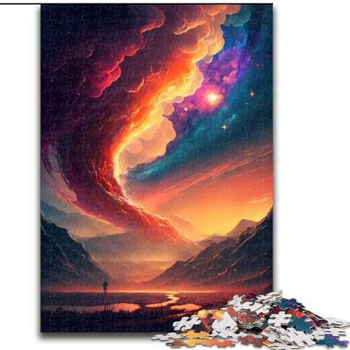 1000-teiliges Puzzle Traumhafter Sonnenuntergang, Puzzle aus Holz, anspruchsvolles Denkspiel für Teenager, Spaß am Familienspieleabend, 1000 Teile(50x75cm) von LiJianXXR