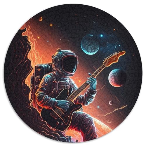 1000-teiliges Puzzle für Erwachsene, Astronaut spielt Gitarre, Puzzles für Erwachsene, Familienspieleabend, Heimdekoration und Gehirntraining, Geschenk, 67,5 x 67,5 cm 1000-teiliges Puzzle für Erwachsene, Astronaut spielt Gitarre, Puzzles für Erwachsene, Familienspieleabend, Heimdekoration und Gehirntraining, Geschenk, 67,5 x 67,5 cm von LiJianXXR