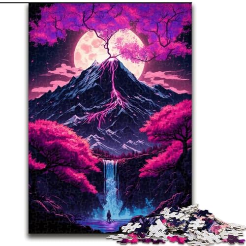 1000-teiliges Puzzle für Erwachsene, Berg Fuji, Japan, aus Holz, hochschwieriges Denkspiel für Teenager, 50x75cm, Geburtstagsgeschenkidee, anspruchsvolles Denkspiel 1000-teiliges Puzzle für Erwachsene, Berg Fuji, Japan, aus Holz, hochschwieriges Denkspiel für Teenager, 50x75cm, Geburtstagsgeschenkidee, anspruchsvolles Denkspiel von LiJianXXR