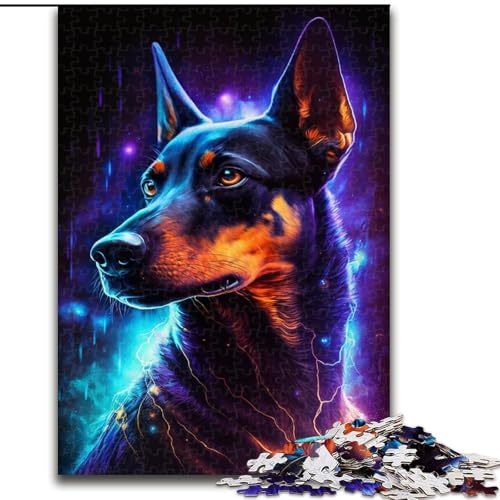 1000-teiliges Puzzle für Erwachsene, Blitz-Dobermann, aus Holz, EIN tolles Geschenk für Familienspaß, 50x75cm, für Geburtstage, Feiertage, Weihnachten, Halloween 1000-teiliges Puzzle für Erwachsene, Blitz-Dobermann, aus Holz, EIN tolles Geschenk für Familienspaß, 50x75cm, für Geburtstage, Feiertage, Weihnachten, Halloween von LiJianXXR