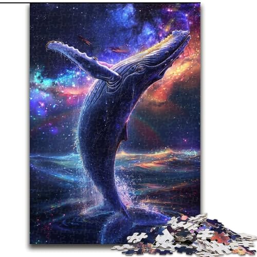 1000-teiliges Puzzle für Erwachsene, Bunte Wale aus Holz, hochschwieriges Denkspiel für Teenager, 50x75cm, Geburtstagsgeschenkidee, anspruchsvolles Denkspiel 1000-teiliges Puzzle für Erwachsene, Bunte Wale aus Holz, hochschwieriges Denkspiel für Teenager, 50x75cm, Geburtstagsgeschenkidee, anspruchsvolles Denkspiel von LiJianXXR