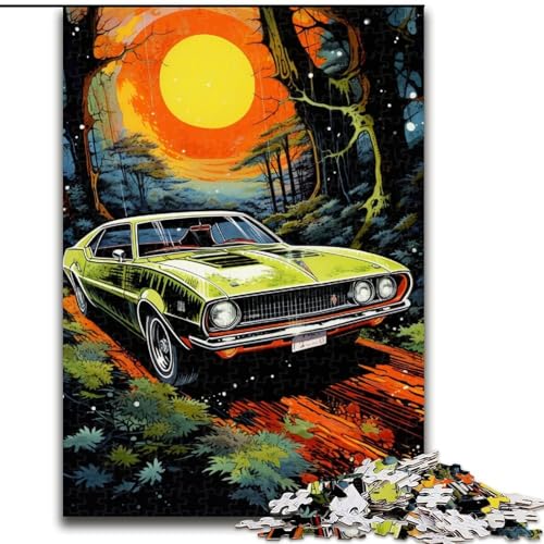 1000-teiliges Puzzle für Erwachsene, Coole Bunte Sportwagen aus Holz, hochschwieriges Denkspiel für Teenager, 50x75cm, Geburtstagsgeschenkidee, anspruchsvolles Denkspiel 1000-teiliges Puzzle für Erwachsene, Coole Bunte Sportwagen aus Holz, hochschwieriges Denkspiel für Teenager, 50x75cm, Geburtstagsgeschenkidee, anspruchsvolles Denkspiel von LiJianXXR