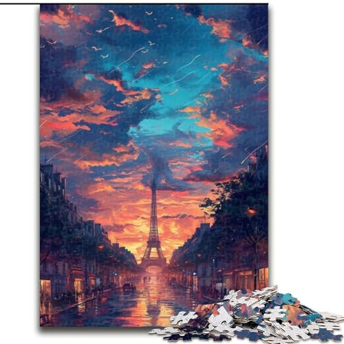 1000-teiliges Puzzle für Erwachsene, Eiffelturm in Paris, aus Holz, hochschwieriges Denkspiel für Teenager, 50x75cm, Geburtstagsgeschenkidee, anspruchsvolles Denkspiel 1000-teiliges Puzzle für Erwachsene, Eiffelturm in Paris, aus Holz, hochschwieriges Denkspiel für Teenager, 50x75cm, Geburtstagsgeschenkidee, anspruchsvolles Denkspiel von LiJianXXR