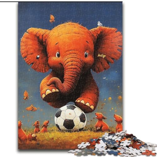 1000-teiliges Puzzle für Erwachsene, Elefant, Lernspielzeug für Erwachsene, ganze Familie ab 14 Jahren (Größe 26x38cm) von LiJianXXR