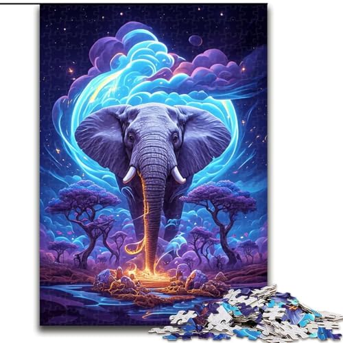 1000-teiliges Puzzle für Erwachsene, Fantasie-Elefant, aus Holz, EIN tolles Geschenk für Familienspaß, 50x75cm, zum Geburtstag, Urlaub, Weihnachten, Halloween 1000-teiliges Puzzle für Erwachsene, Fantasie-Elefant, aus Holz, EIN tolles Geschenk für Familienspaß, 50x75cm, zum Geburtstag, Urlaub, Weihnachten, Halloween von LiJianXXR