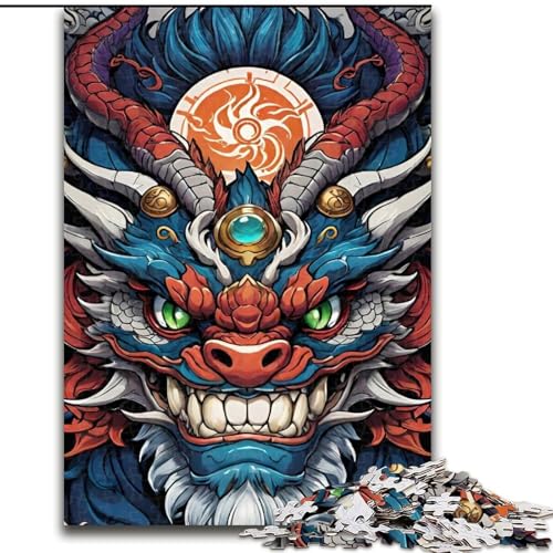1000-teiliges Puzzle für Erwachsene, Fantasie-Fliegendrache aus Holz, hochschwieriges Denkspiel für Teenager, 50x75cm, Geburtstagsgeschenkidee, anspruchsvolles Denkspiel 1000-teiliges Puzzle für Erwachsene, Fantasie-Fliegendrache aus Holz, hochschwieriges Denkspiel für Teenager, 50x75cm, Geburtstagsgeschenkidee, anspruchsvolles Denkspiel von LiJianXXR