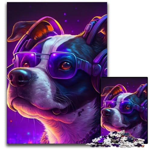 1000-teiliges Puzzle für Erwachsene, Fantasie-Hund, Papp-Puzzle, Heimaktivität für Feiertage, Geburtstage und Familienspieleabende, 26x38cm/10,23x14,96 Zoll 1000-teiliges Puzzle für Erwachsene, Fantasie-Hund, Papp-Puzzle, Heimaktivität für Feiertage, Geburtstage und Familienspieleabende, 26x38cm/10,23x14,96 Zoll von LiJianXXR
