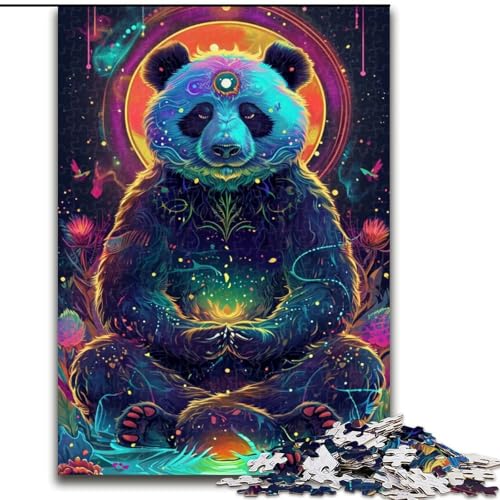1000-teiliges Puzzle für Erwachsene, Fantasie-Puzzle, bunter Panda, aus Holz, hochschwieriges Denkspiel für Teenager, 50x75cm, Geburtstagsgeschenkidee, anspruchsvolles Denkspiel 1000-teiliges Puzzle für Erwachsene, Fantasie-Puzzle, bunter Panda, aus Holz, hochschwieriges Denkspiel für Teenager, 50x75cm, Geburtstagsgeschenkidee, anspruchsvolles Denkspiel von LiJianXXR
