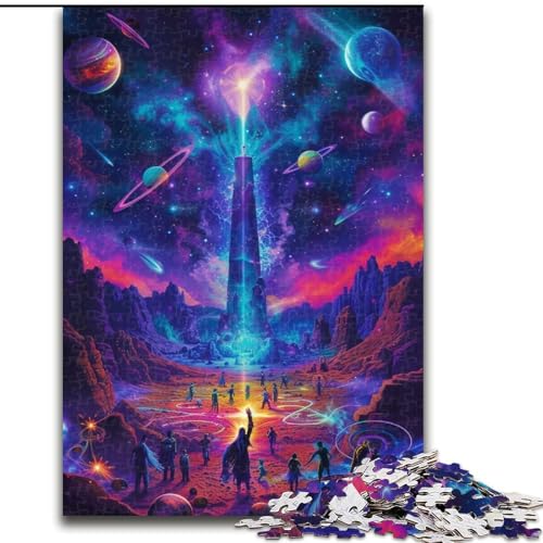 1000-teiliges Puzzle für Erwachsene, Fantasielandschaft aus Holz, EIN tolles Geschenk für Familienspaß, 50x75cm, zum Geburtstag, Urlaub, Weihnachten, Halloween 1000-teiliges Puzzle für Erwachsene, Fantasielandschaft aus Holz, EIN tolles Geschenk für Familienspaß, 50x75cm, zum Geburtstag, Urlaub, Weihnachten, Halloween von LiJianXXR