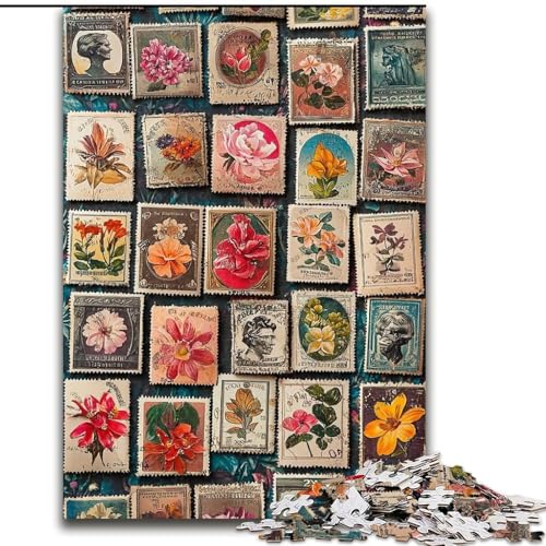 1000-teiliges Puzzle für Erwachsene, Geschenk, Pflanzen- und Blumencollage, Lernspielzeug für Kinder ab 14 Jahren, ganze Familie (Größe 26x38cm) von LiJianXXR