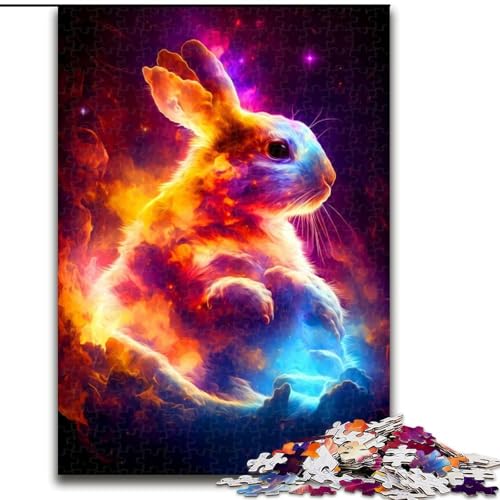 1000-teiliges Puzzle für Erwachsene, Hase aus Holz, hochschwieriges Denkspiel für Teenager, 50x75cm, Geburtstagsgeschenkidee, anspruchsvolles Denkspiel 1000-teiliges Puzzle für Erwachsene, Hase aus Holz, hochschwieriges Denkspiel für Teenager, 50x75cm, Geburtstagsgeschenkidee, anspruchsvolles Denkspiel von LiJianXXR