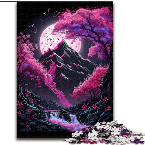 1000-teiliges Puzzle für Erwachsene, Kirschblütenberg, aus Holz, EIN tolles Geschenk für Familienspaß, 50x75cm, für Geburtstage, Feiertage, Weihnachten, Halloween 1000-teiliges Puzzle für Erwachsene, Kirschblütenberg, aus Holz, EIN tolles Geschenk für Familienspaß, 50x75cm, für Geburtstage, Feiertage, Weihnachten, Halloween von LiJianXXR
