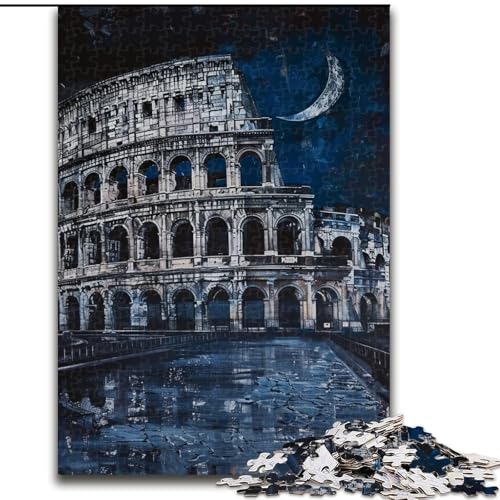 1000-teiliges Puzzle für Erwachsene, Kolosseum, Lernspielzeug, ganze Familie für Kinder ab 14 Jahren (Größe 26x38cm) von LiJianXXR