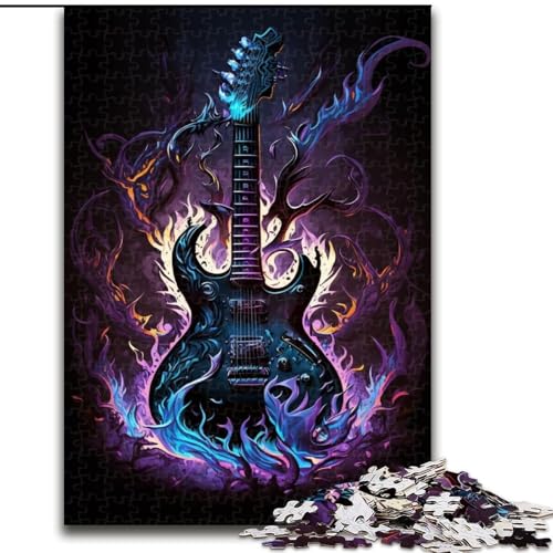1000-teiliges Puzzle für Erwachsene, Lightning Guitar, Puzzles aus Holz, perfekte Dekoration für Zuhause oder das Büro, 1000 Teile(50x75cm) von LiJianXXR